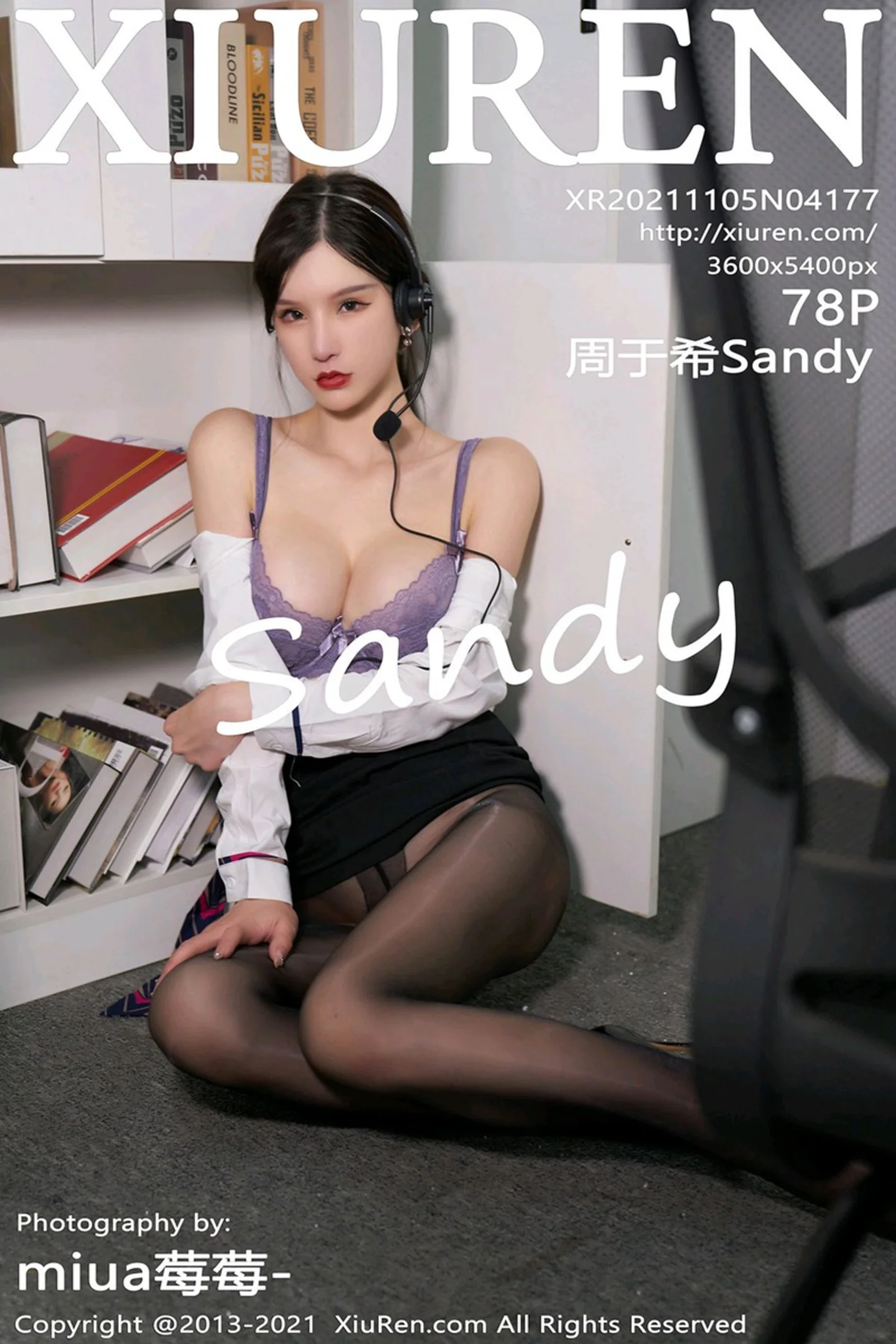 [XiuRen秀人网]No.4177_女神周于希Sandy白衬衣配黑短裙露无内黑丝裤袜极致诱惑写真78P-秀人网 - XiuRen.Space